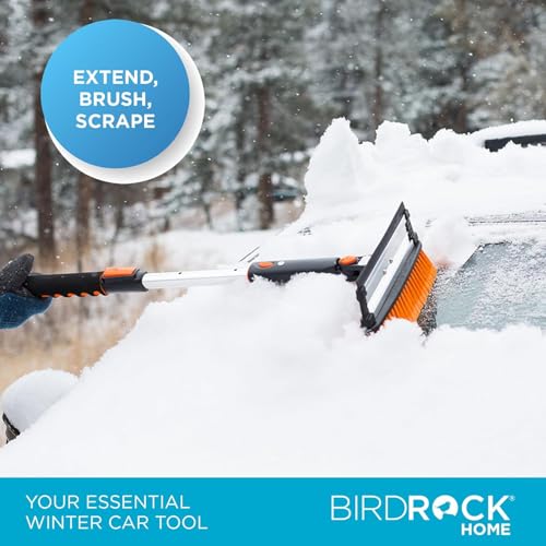 Extendable Snow Brush with Detachable Ice Scraper S7601