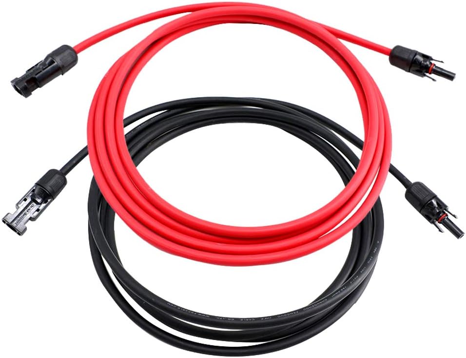 10 AWG 50 Feet Solar Extension Cable with Female and Male Connector A59392