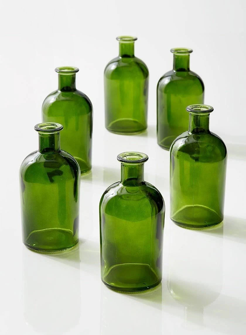 Green Medicine Bottle Bud Table Vase X83674