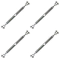 1/2 Inch x 12 Inches Galvanized Jaw and Jaw Turnbuckles U311496