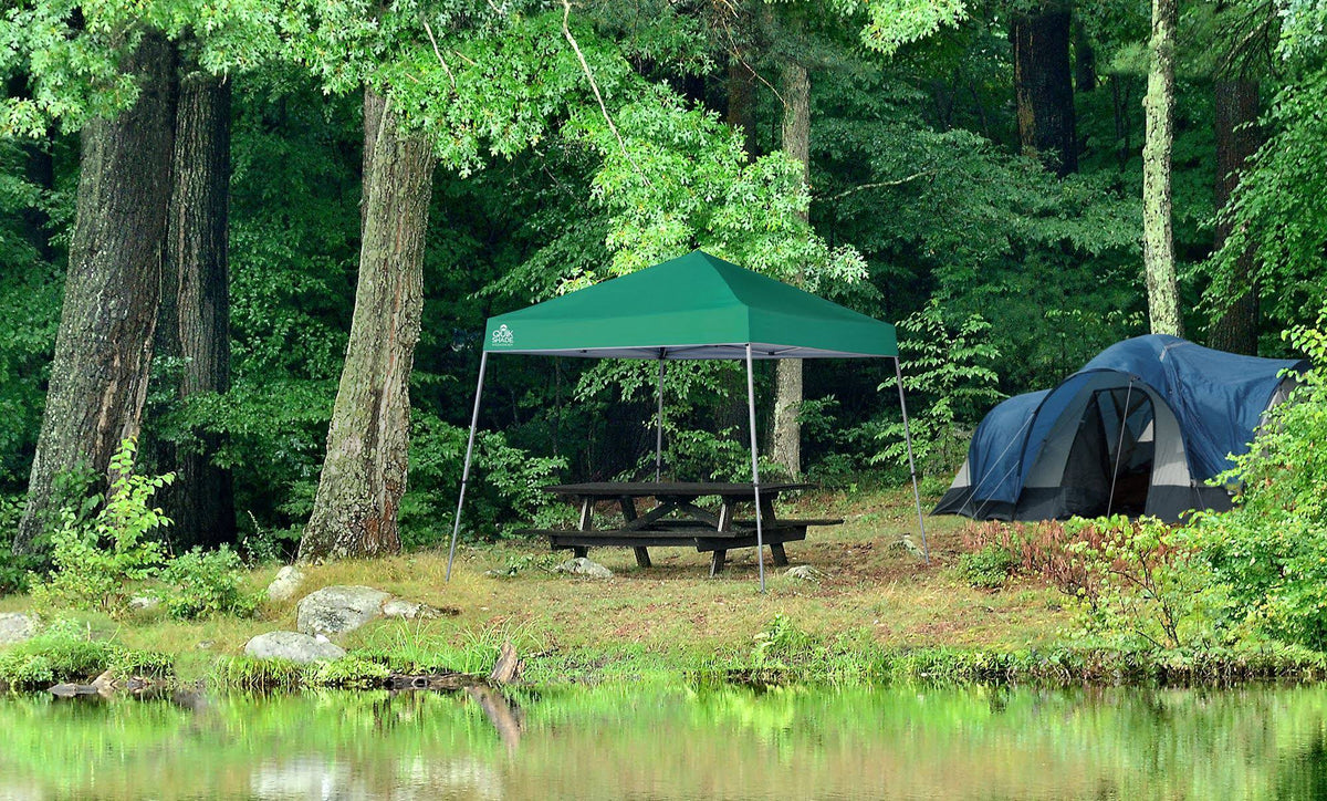 10x10 ft Slant Leg Canopy Green G306