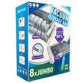 Jumbo Vacuum Storage Bags 8 Pack, Extra Large, White D578671