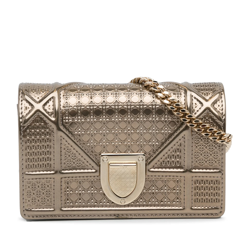 Patent Leather Gold Crossbody Bag S2050