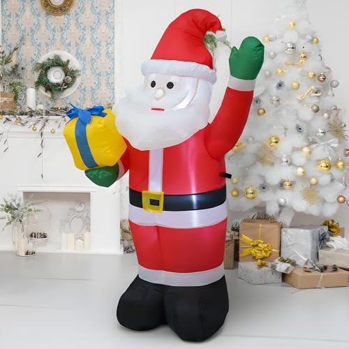 4 FT Christmas Snowman Inflatables with LED Lights W78918