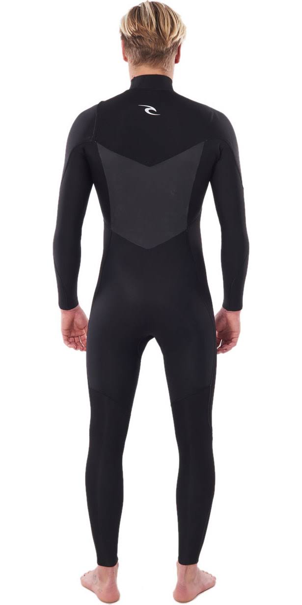 Black 4/3mm Chest Zip Wetsuit V671