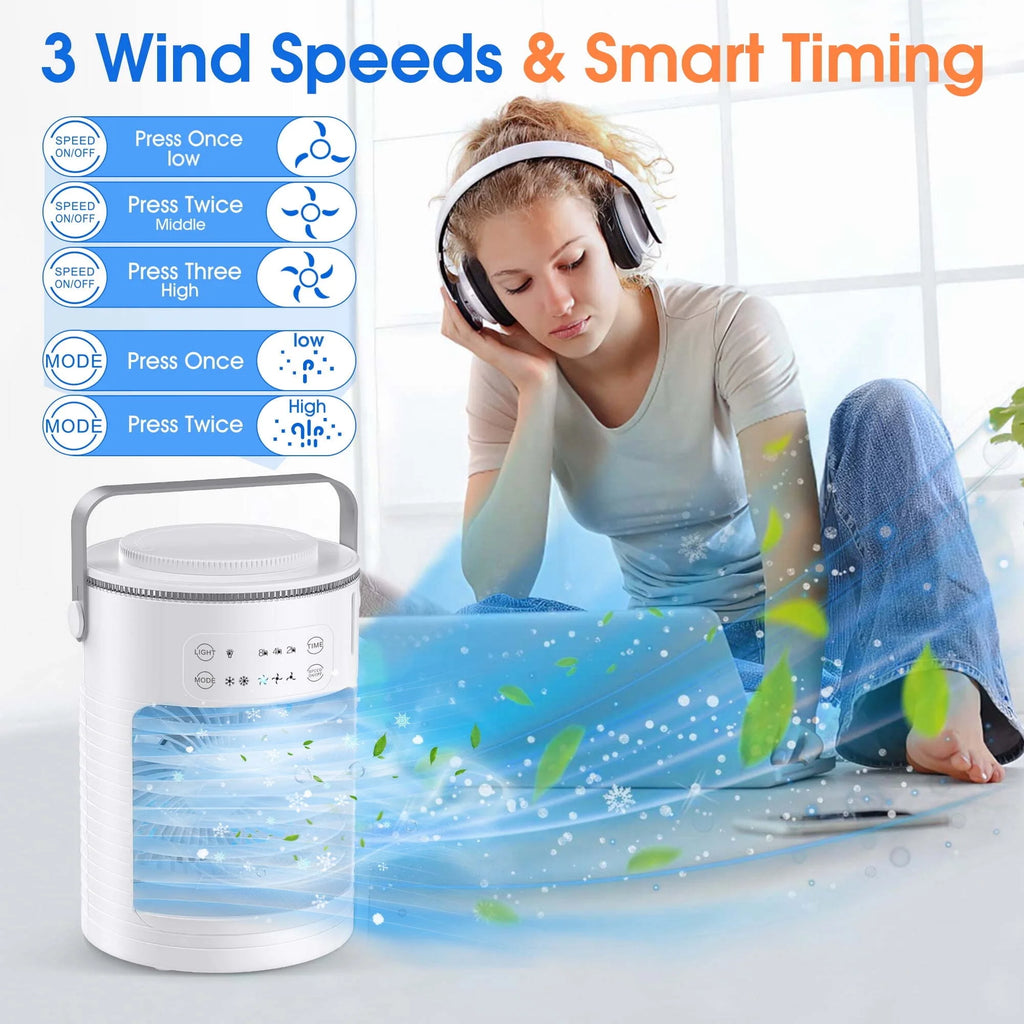 Portable Rechargeable Evaporative Air Cooler 3 Speed F726