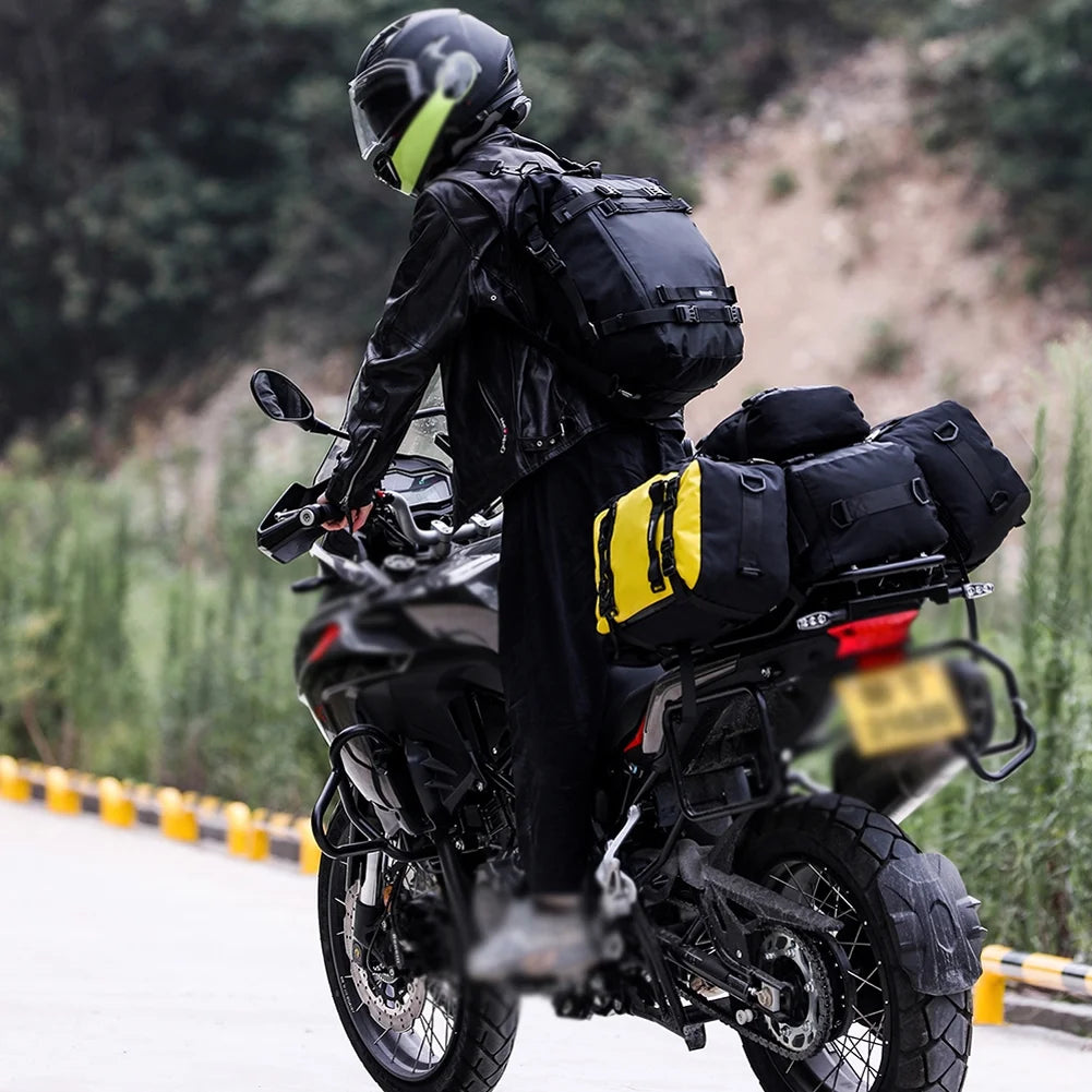 Waterproof Motorcycle Saddle Rack Trunk Luggage Bag V5727