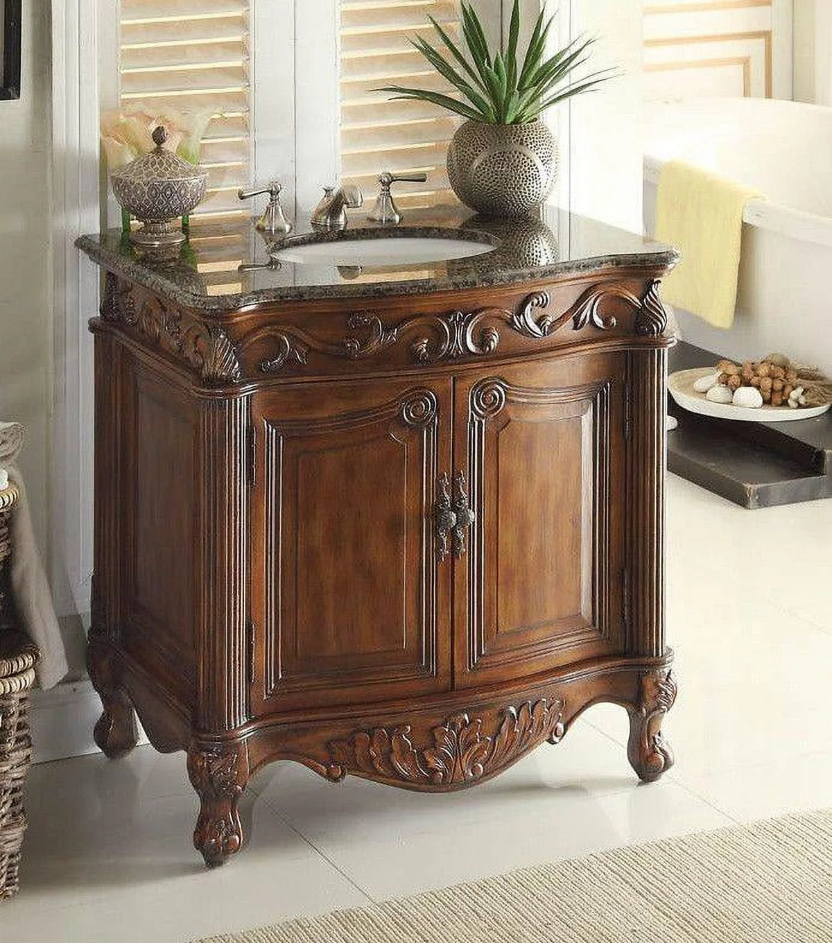 32" Brown Bathroom Vanity J34868