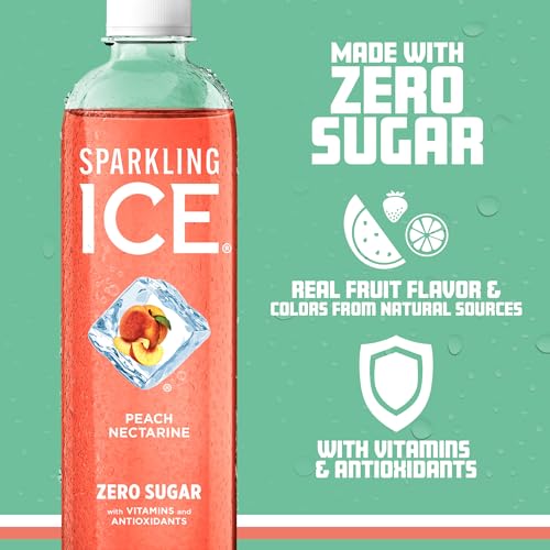 Zero Sugar Black Raspberry Sparkling Water, 17 fl oz Bottles (Pack of 12) C440878