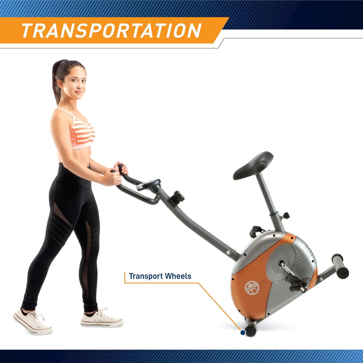 Upright Exercise Bike with Resistance Q870