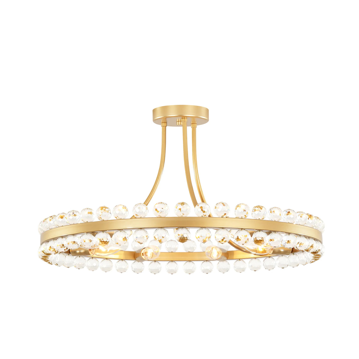 9-Light Dimmable Crystal Chandelier S874