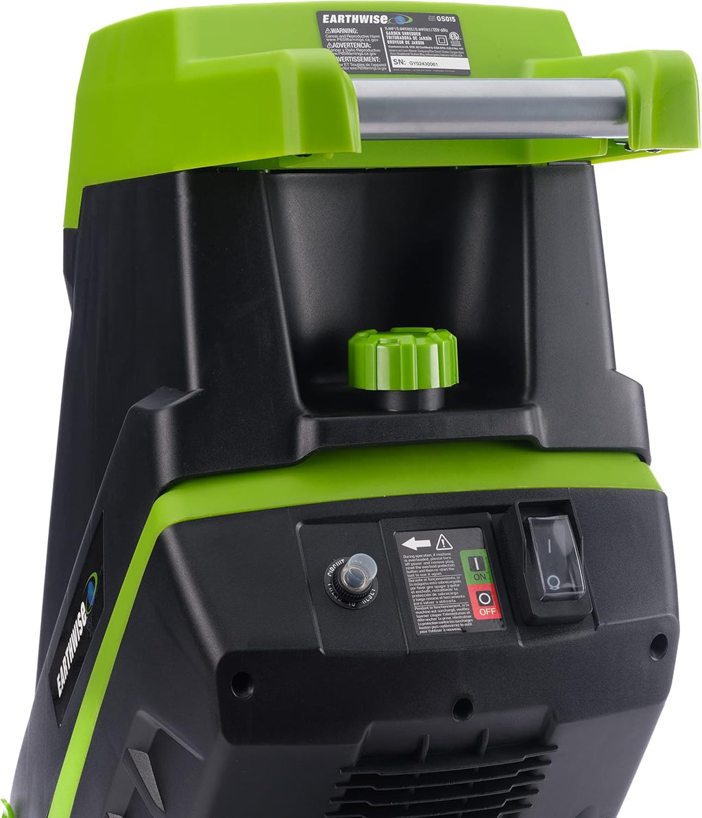15-Amp Electric Corded Chipper/Shredder with Collection Bag F59991