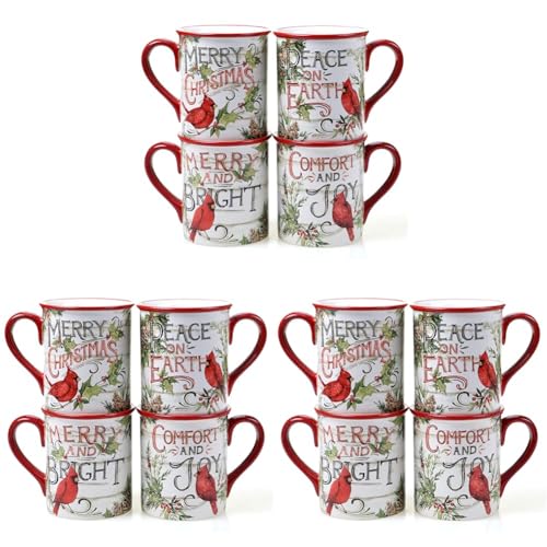 16 oz Ceramic Mugs Set of 4 E41471