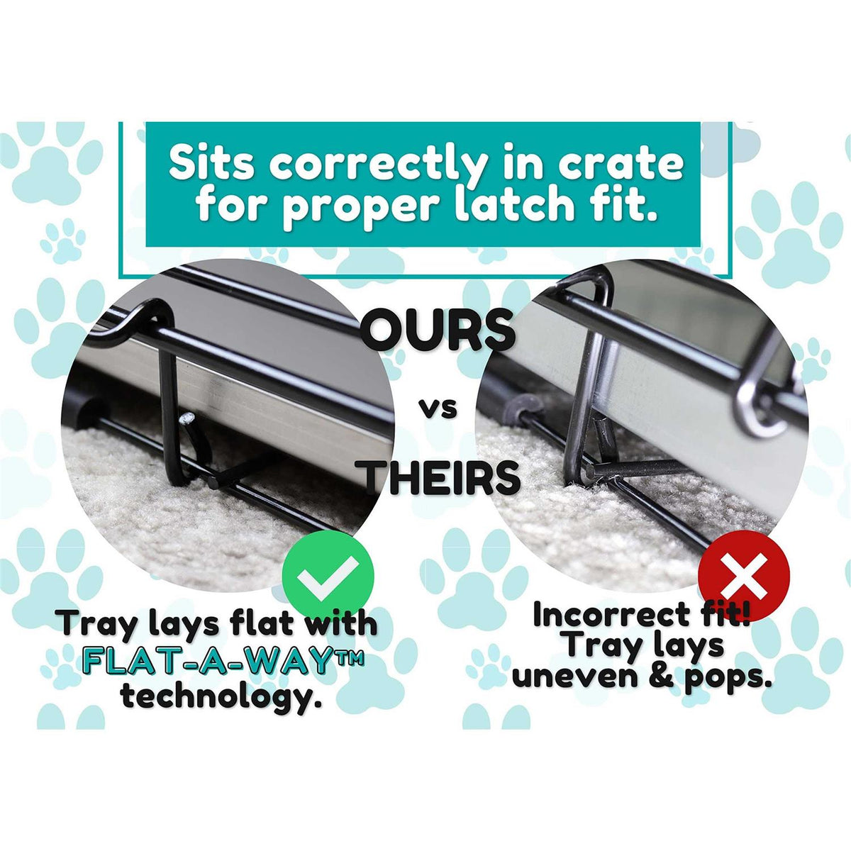 Metal Replacement Tray for Dog Crate Stainless Steel J1139