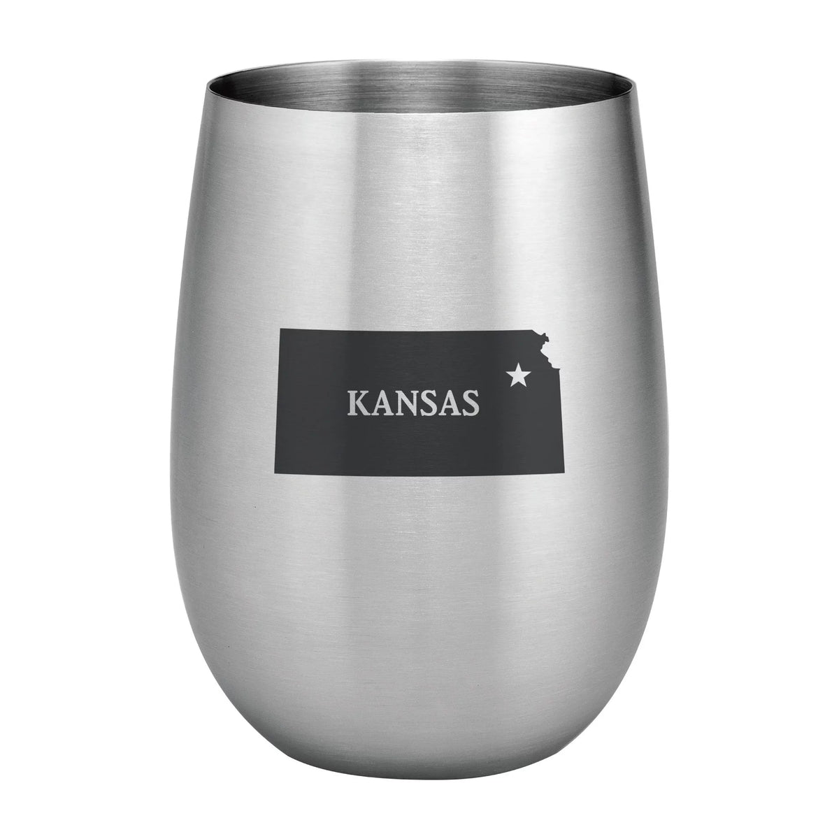 4-Piece 18/8 Stainless Steel 20 oz. Stemless Wine Glass M678015