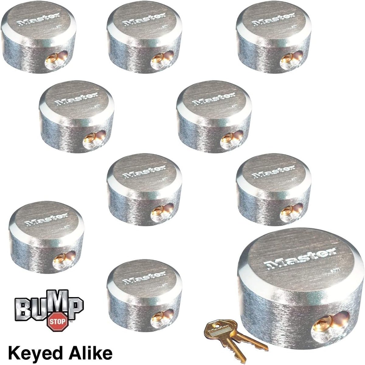 Four Pro Series Hidden Shackle Padlocks, Keyed Alike A3710