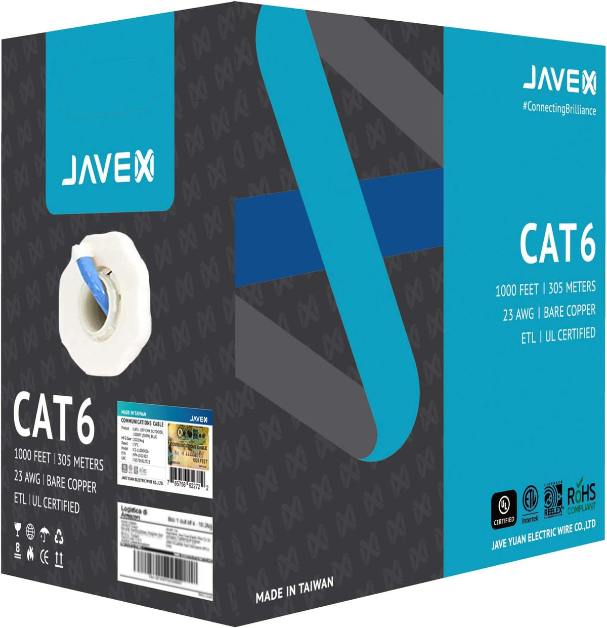 1000 Feet Blue UTP Ethernet Bulk Cable I488