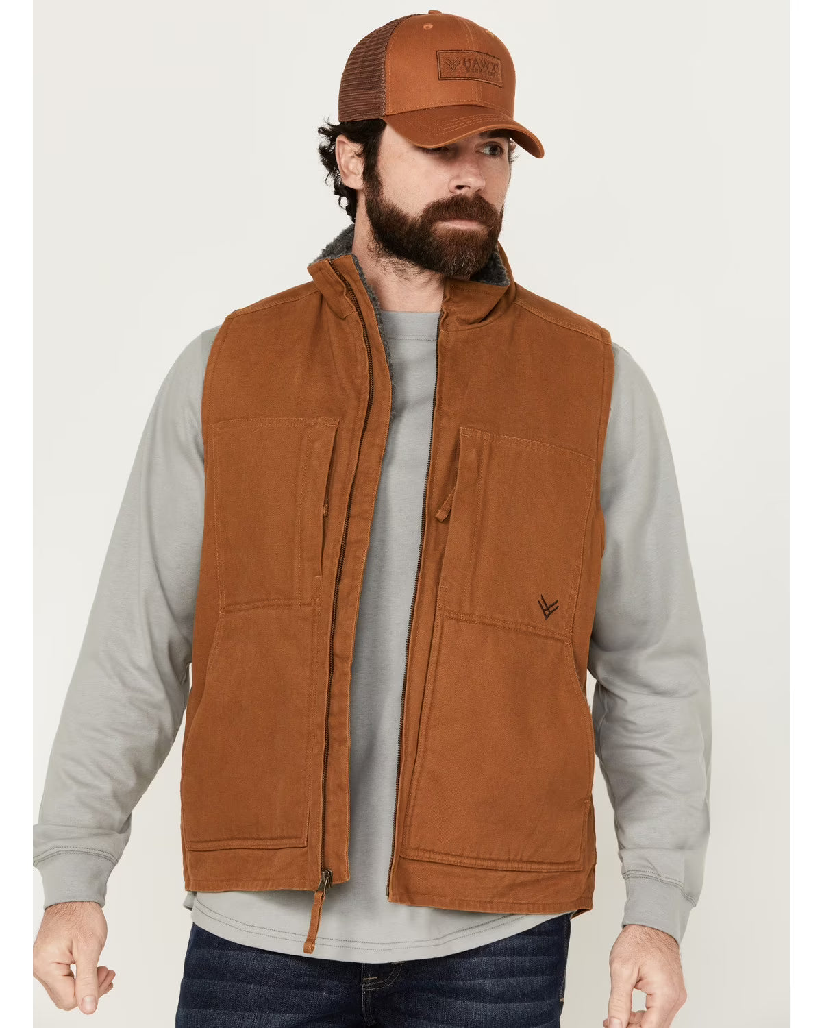 Rust Copper Large Duck Work Vest U862351