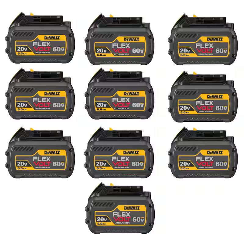 20V/60V MAX Lithium-Ion 6.0Ah Battery 10 Pack I352879