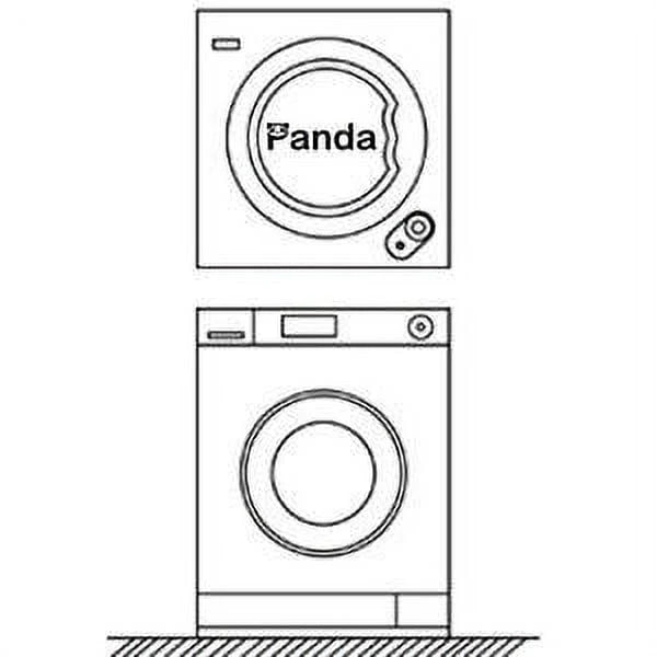 3.5 Cu.ft Compact Portable Electric Laundry Dryer, 13 Lbs Capacity, White and Black E4481