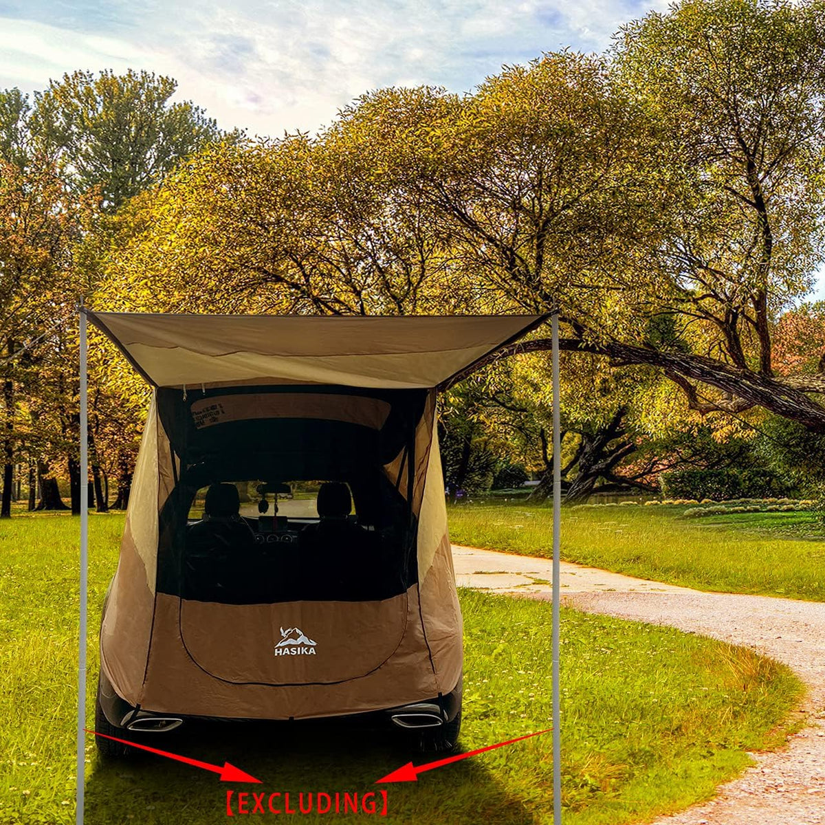 Yellow Waterproof Awning Tent for SUV F897028