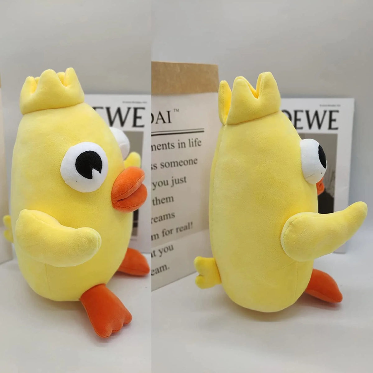 Peach Duck Plush Toy Doll T609