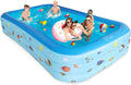 Inflatable Pool 9.83 x 6 x 1.83 ft Rectangular O74489