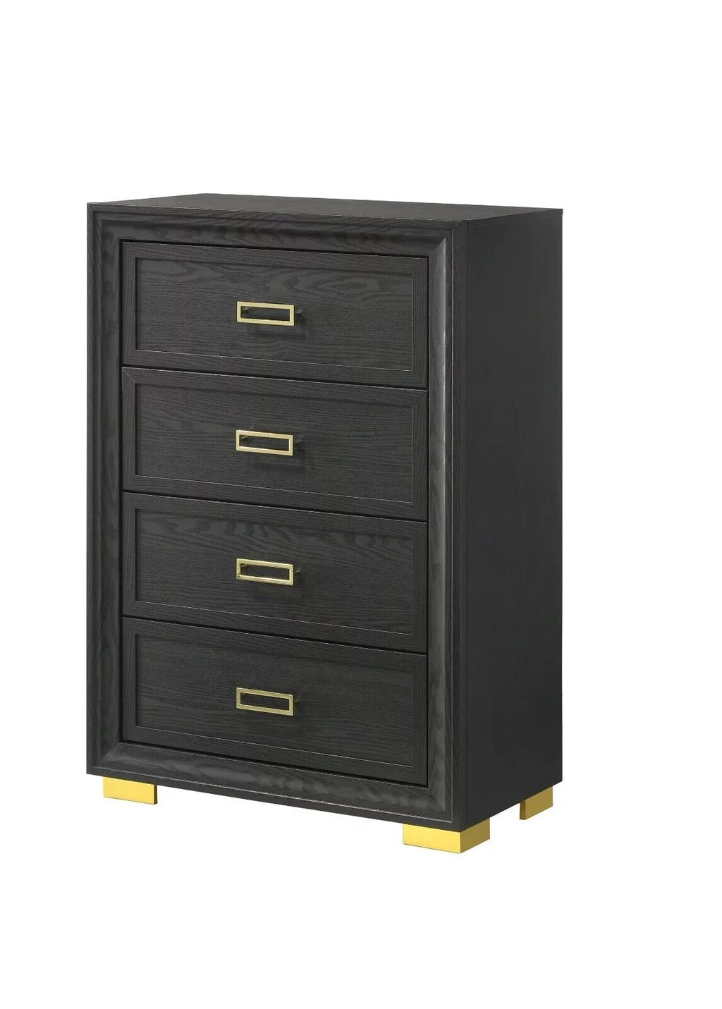 Queen Size 3pc Bedroom Set Panel Bed Chest Nightstand S5112