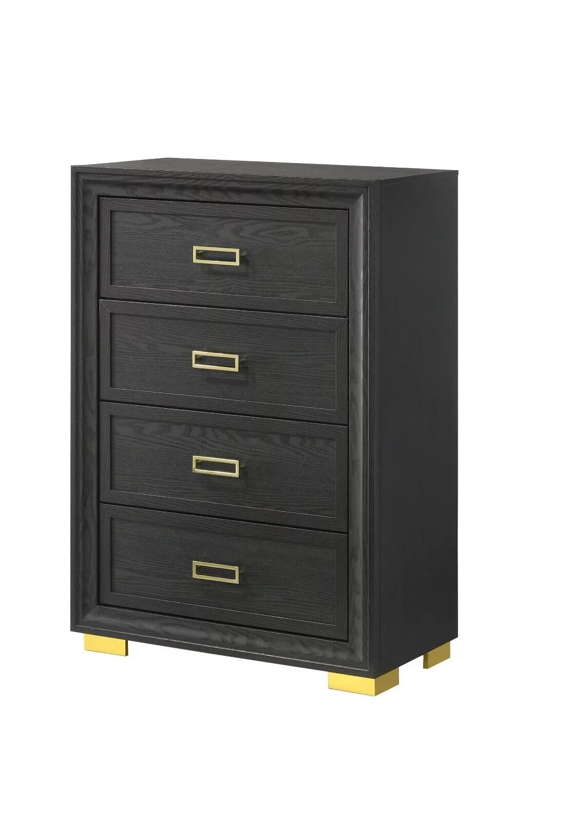 Queen Size 3pc Bedroom Set Panel Bed Chest Nightstand S5112