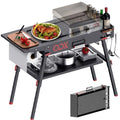 Black Stainless Steel Portable Folding Grill Table G3141