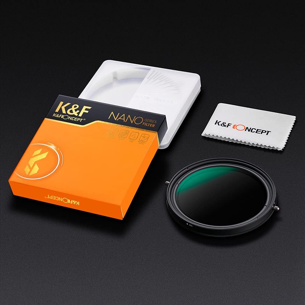 55mm Variable Fader ND2-ND32 ND Filter and CPL Circular Polarizing Filter 2 in 1 Pack of 2 L37391