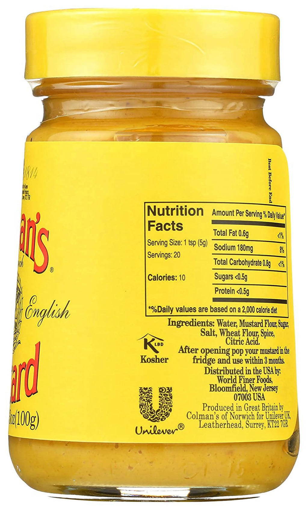 Mustard, 3.5-Ounce Glass Jar, Pack of 8 A115870