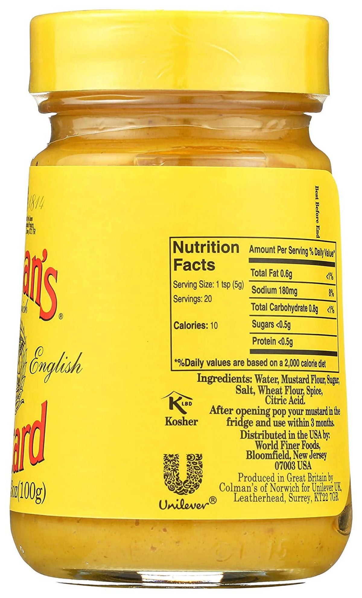 Mustard, 3.5-Ounce Glass Jar, Pack of 8 A115870