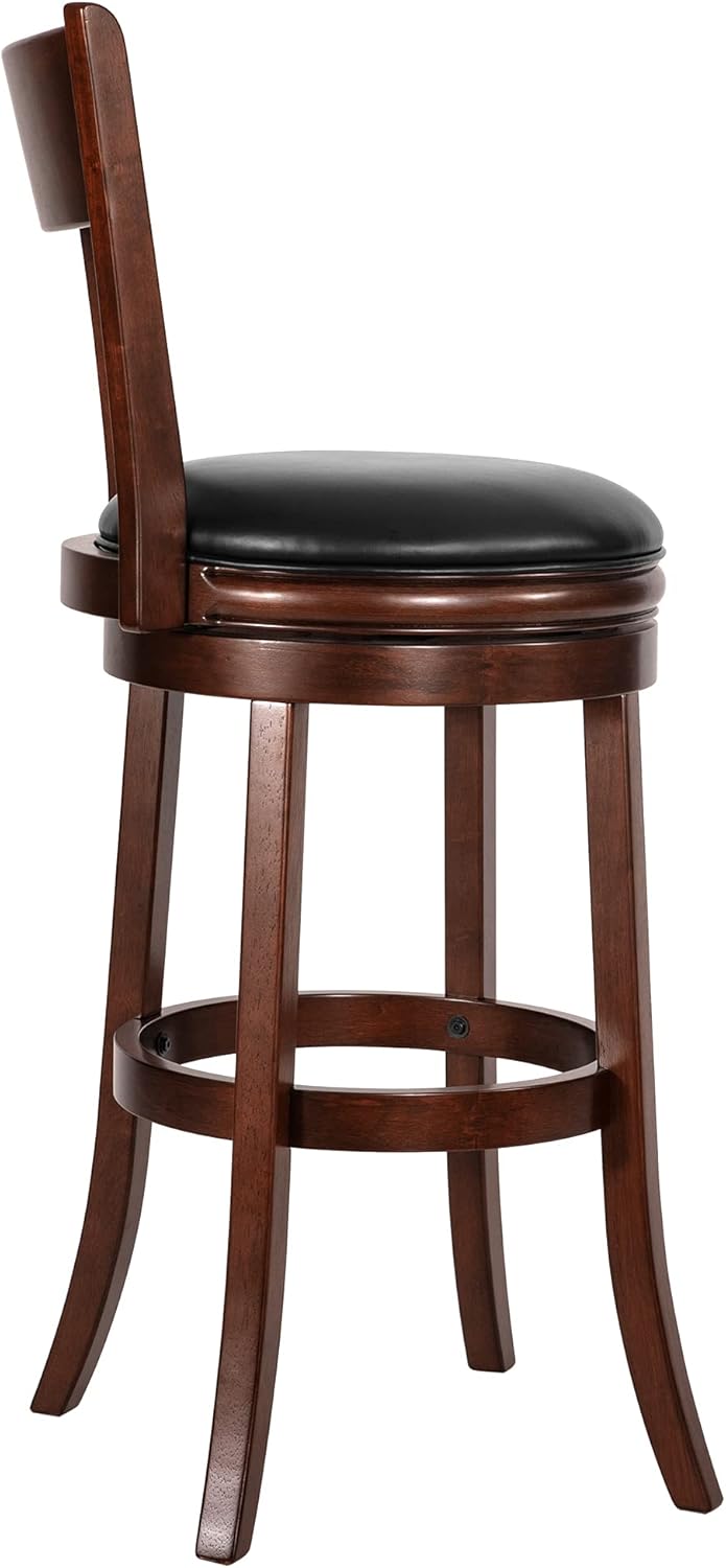24 Inch Cappuccino Swivel Barstool V175