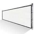 White Privacy Fence Screen Mesh with Reinforced Grommets V7816