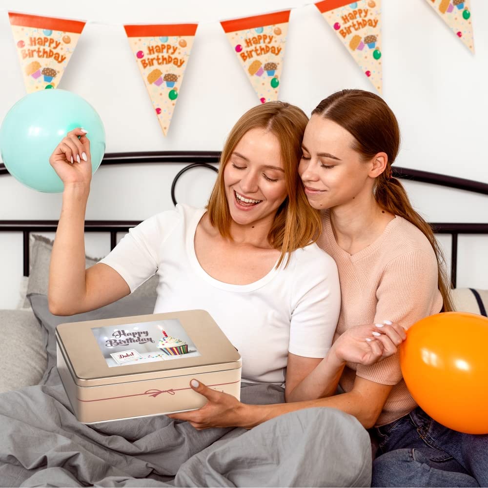 Gift Basket in Tin with Balloons, Candles O290710