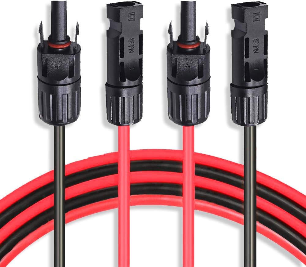 10 AWG 50 Feet Solar Extension Cable with Female and Male Connector A59392
