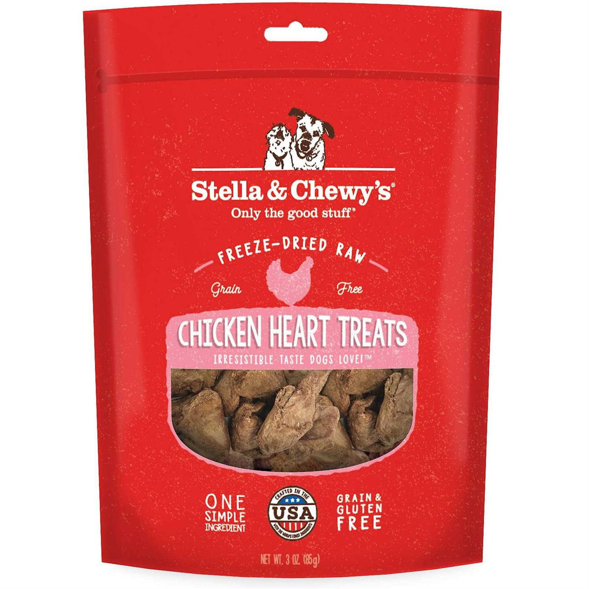 Chicken Hearts Freeze-Dried Dog Treats L841