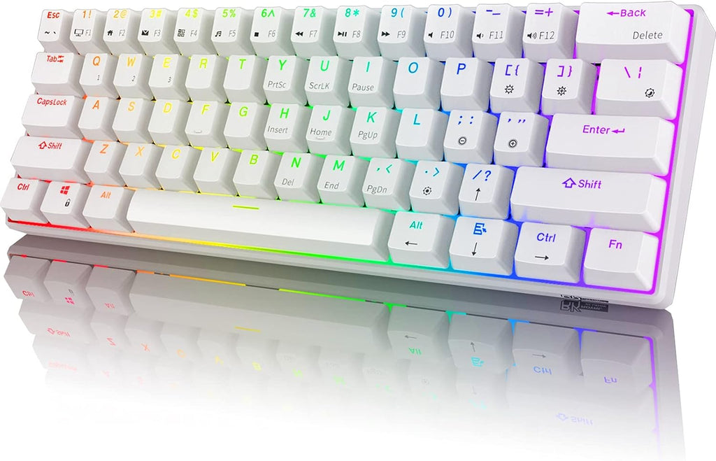 61 Keys 60% Mechanical Keyboard with Brown Switch M94313