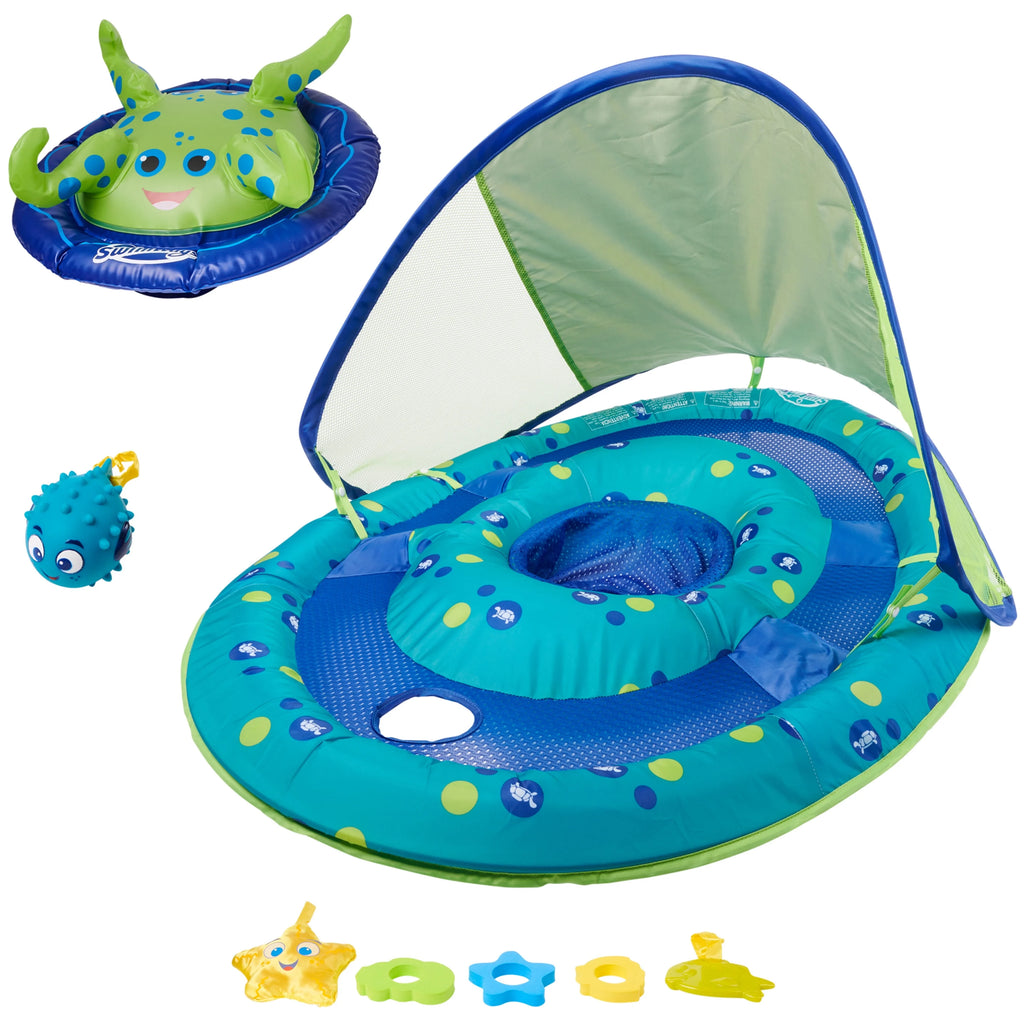 Blue/Green Inflatable Baby Spring Float Activity Center Z901056