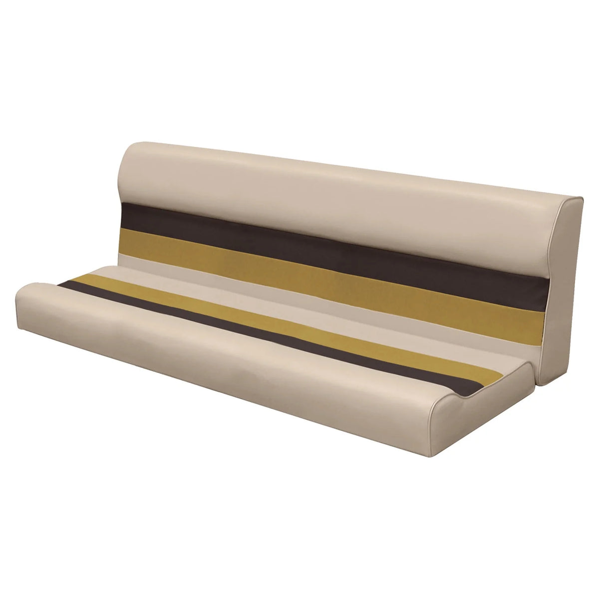 White Navy Blue Boat Bench Seat and Backrest Cushion Set U10679