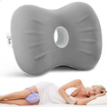 Grey Large Memory Foam Knee Pillow with Washable Cooling Cover K134850