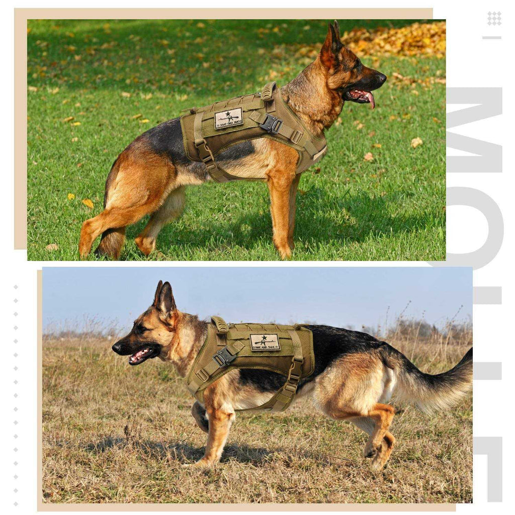 Tactical Dog Vest Harness with Rubber Handle & Metal L705147