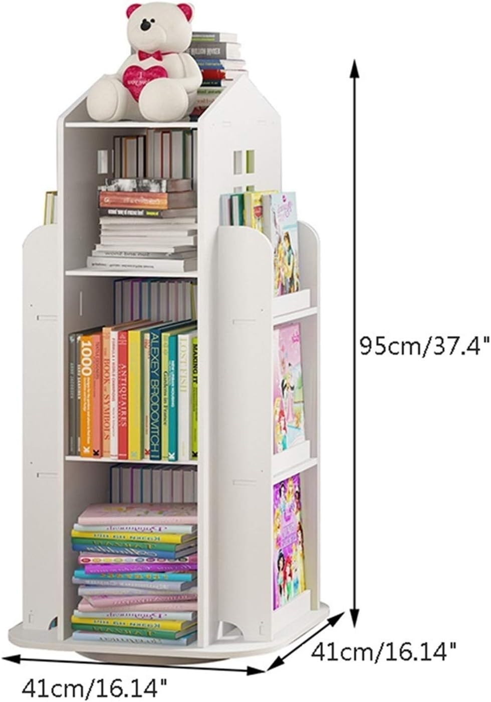 3-Tier Rotating Bookshelf Z72564