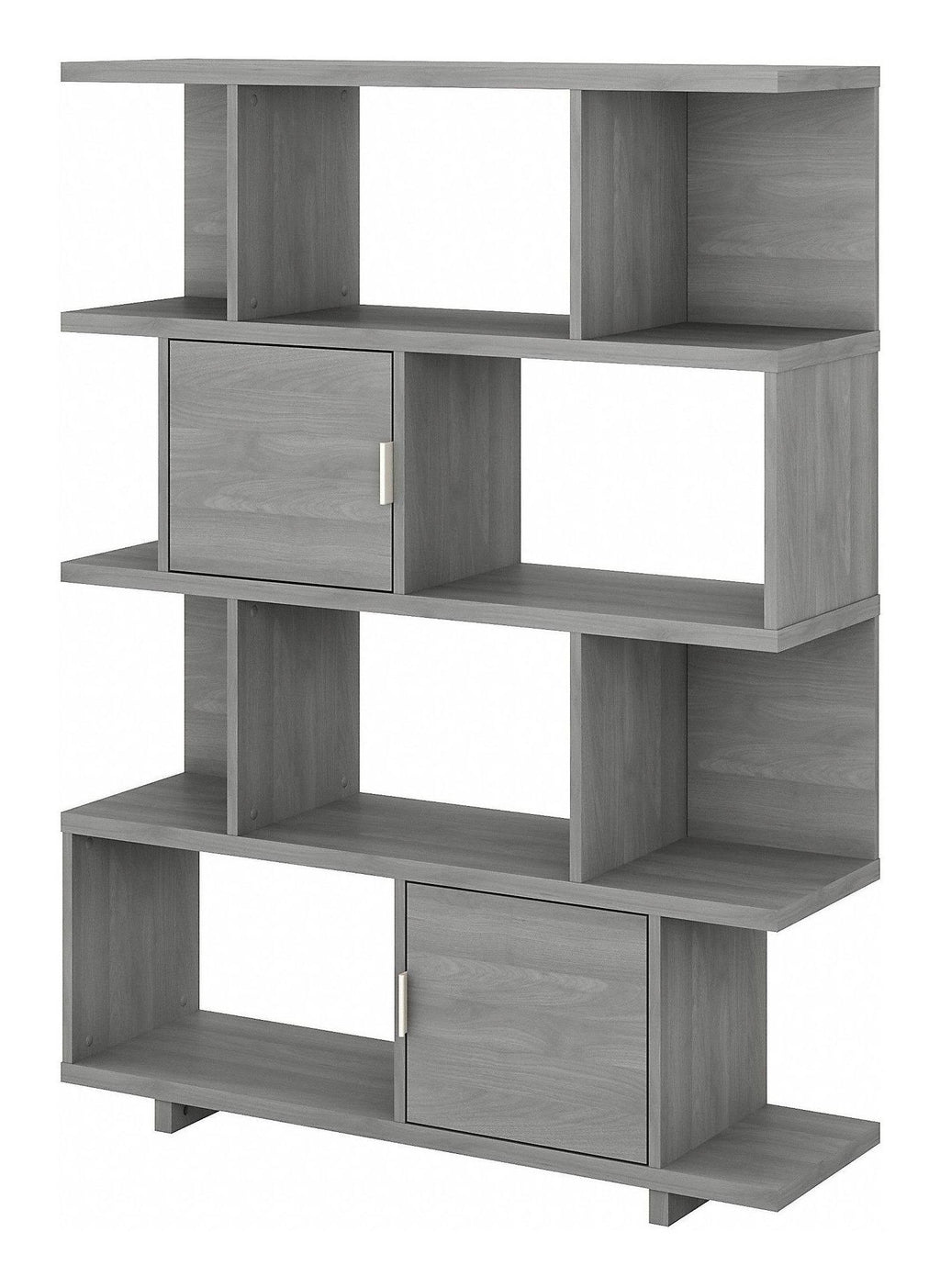 Modern Gray Bookcase with Doors Z624620