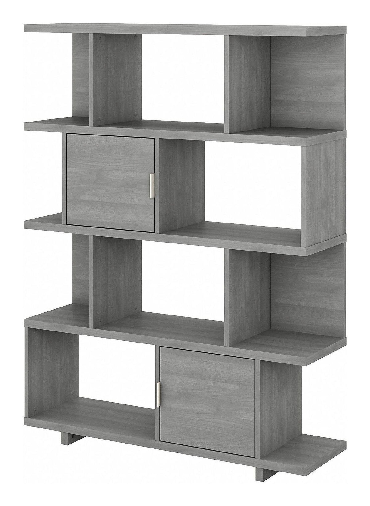 Modern Gray Bookcase with Doors Z624620