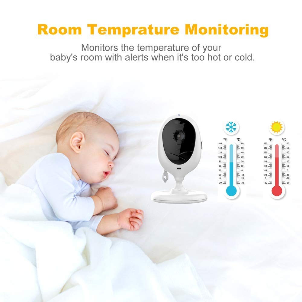 Video Baby Monitor with Two Cameras and 4.3 LCD F36423