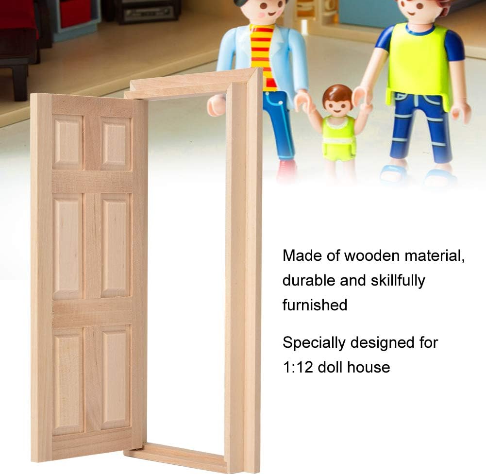 1:12 Doll House Mini Wooden Door Set Y74339