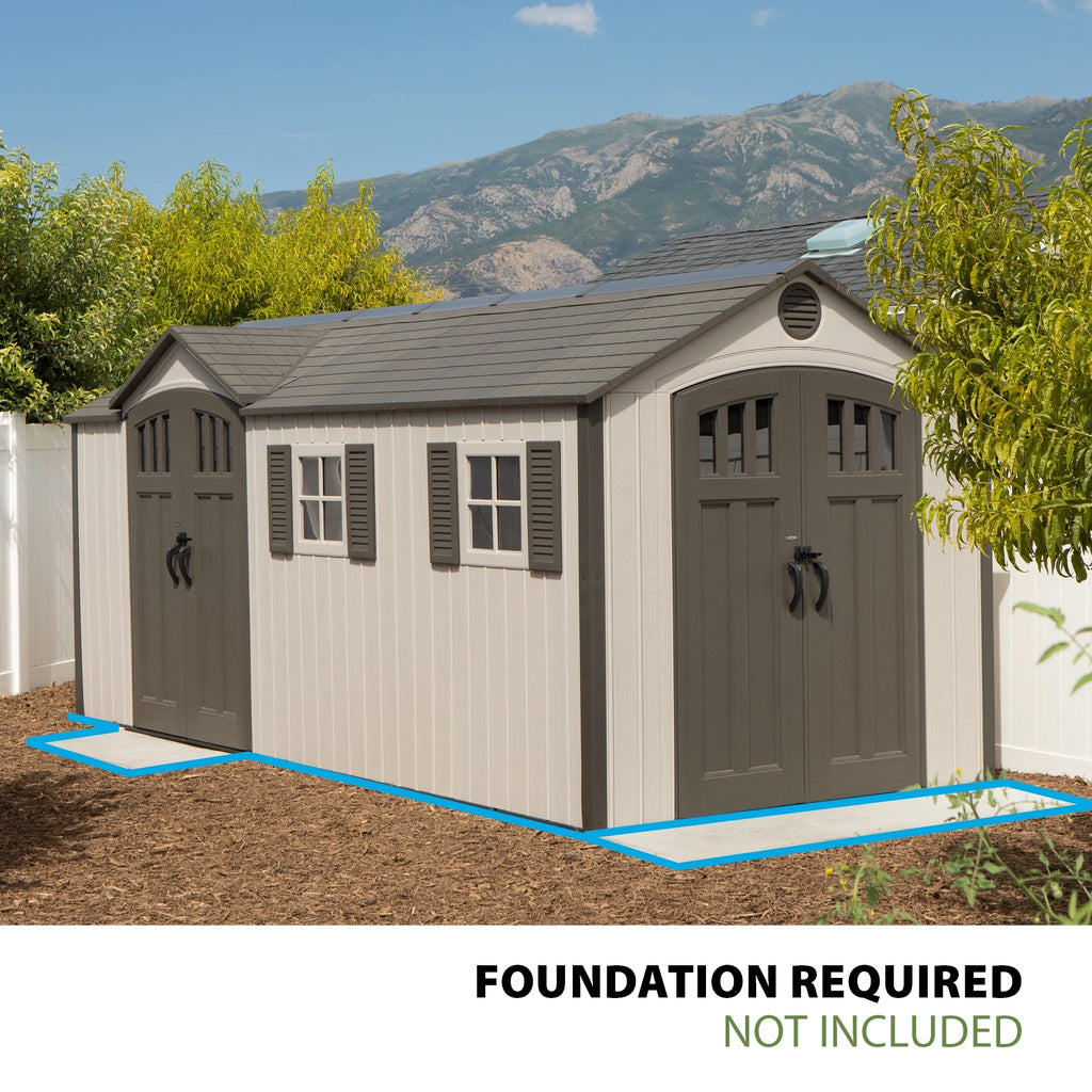 17.5 ft. x 8 ft. Outdoor Storage Shed Y1994