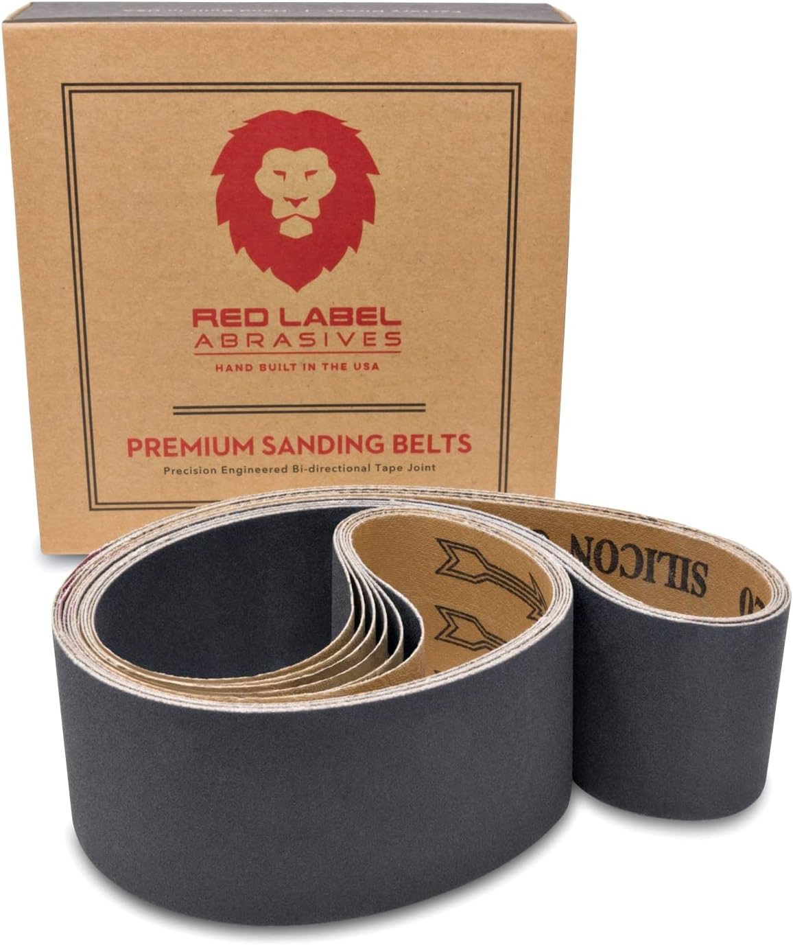 2 X 42 Inch Silicon Carbide Extra Fine Grit Sanding Belts 6 Pack F779